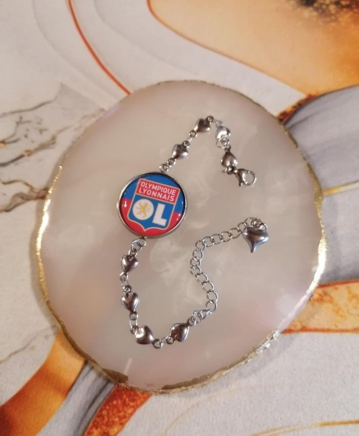 Bracelet coeur olympique lyonnais - photo numéro 2
