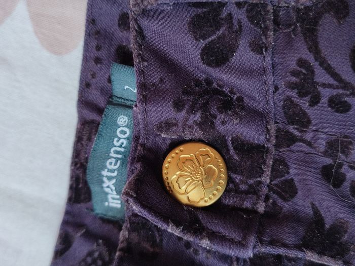 Pantalon Jean et velours - Violet foncé - 2 ans - Très bon état - In extenso - photo numéro 5