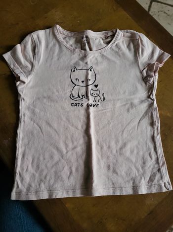 Tee-shirt manche courte chat