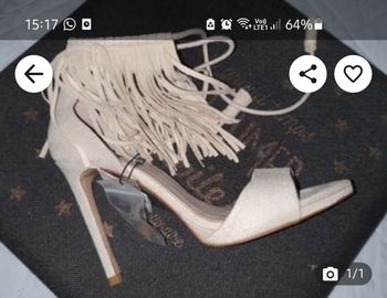 Chaussure daim frange zara