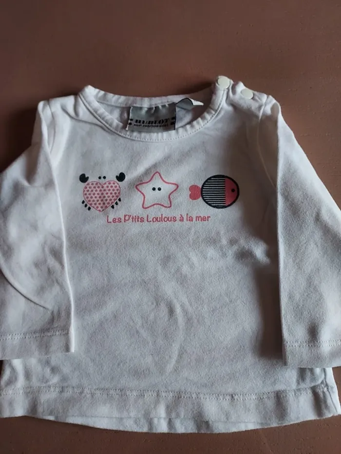 lot 6 tee shirt manches longues 6 mois - photo numéro 6