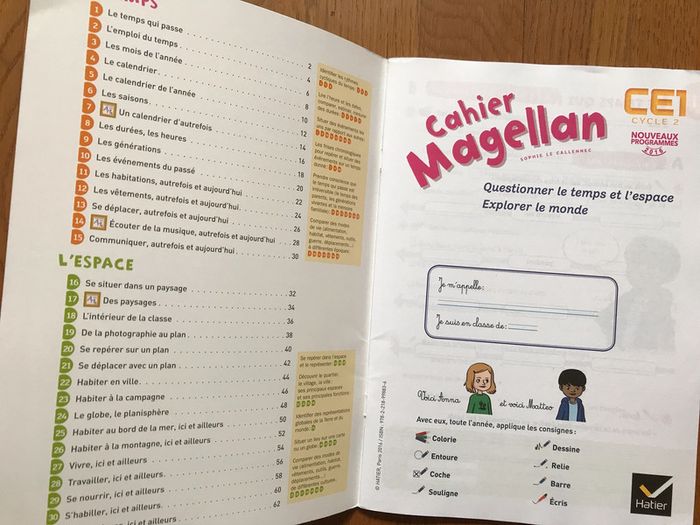 Magellan Questionner le temps et l'espace CE1 - Cahier de l'élève - photo numéro 2