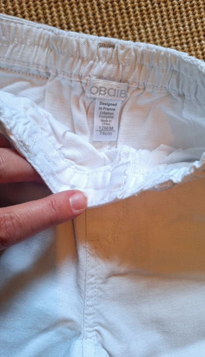 Pantalon/pantacourt garçon en 12/18mois obaïbi - photo numéro 2