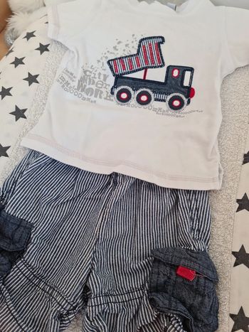 Ensemble tee shirt short 6 mois
