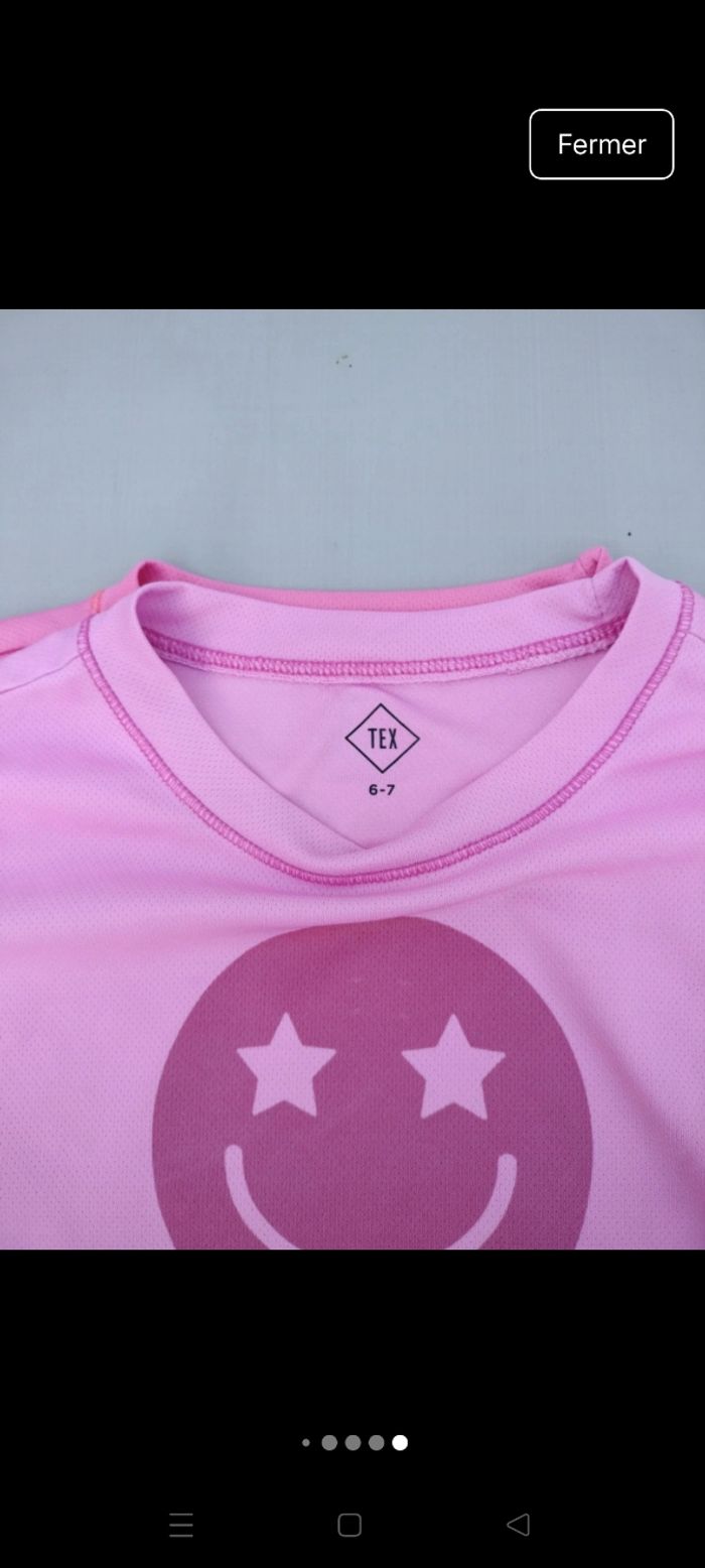 T-shirt rose - photo numéro 6