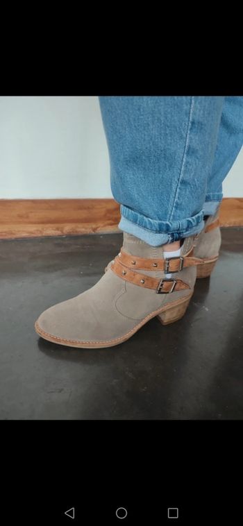 Bottines cuir Nero Giardini  P. 36 beige