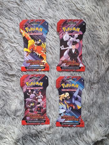 Lot de 4 Boosters Pokémon – EV10 Rivalités Destinées Art set