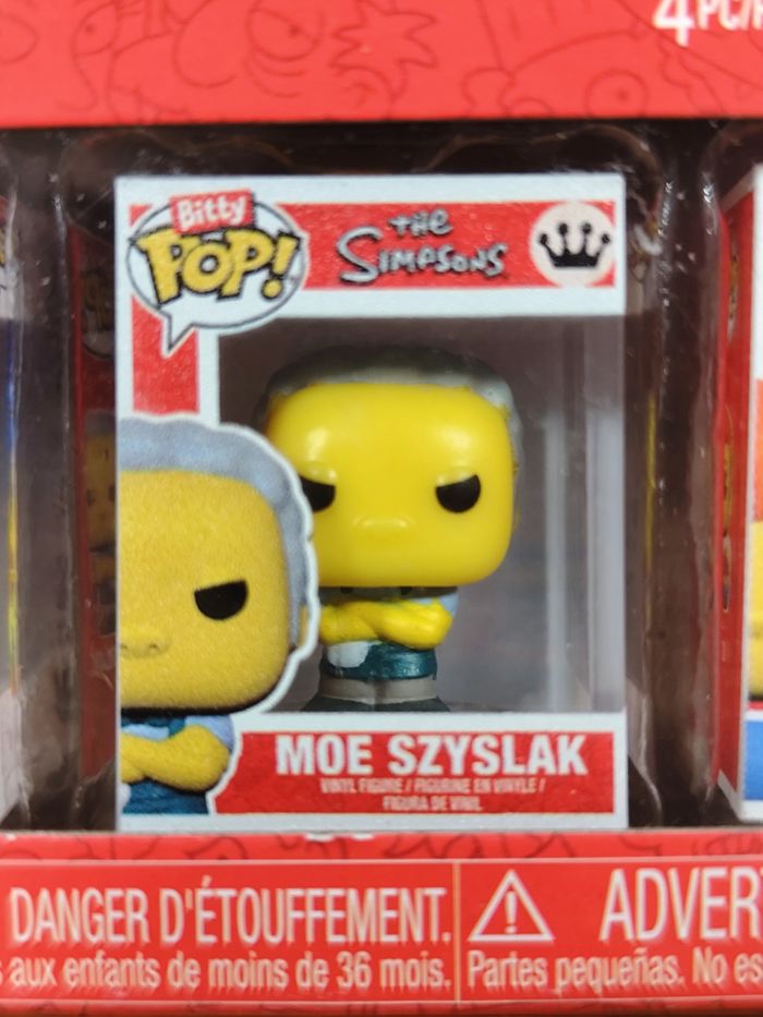 Boîte 4 Bitty Pop! The Simpsons - Itchy, Marge, Moe, Lard Lad (Chase Edition) - photo numéro 4