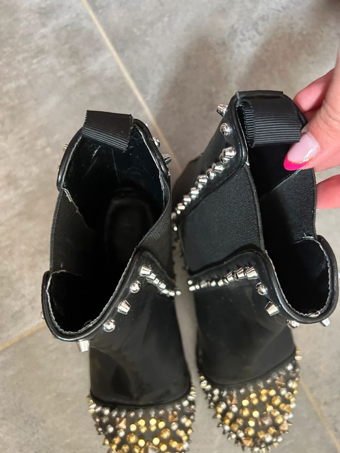 Bottines en cuir stylée T37 - photo numéro 8