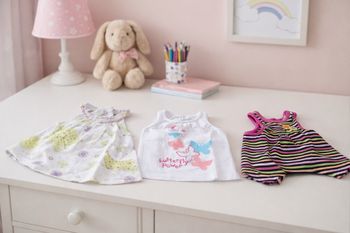 ​🌸 Lot de 3 Hauts Été - Bébé Fille - 3 Mois 🌸