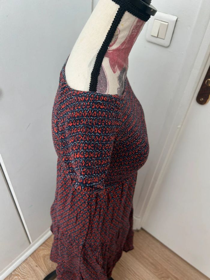 Robe d’été en coton 10 ans - bordeaux style bohème - photo numéro 4