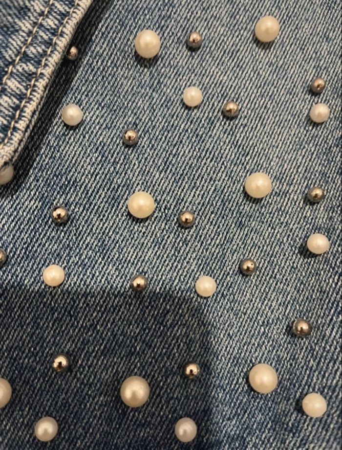 Veste en Jeans Stradivarius taille S - photo numéro 6