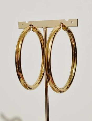 Boucles d'oreilles créoles dorées