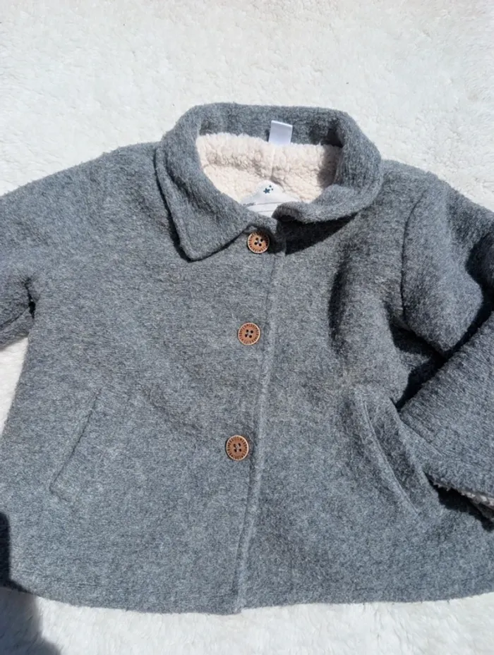 Manteau fille 23 mois gris - photo numéro 2