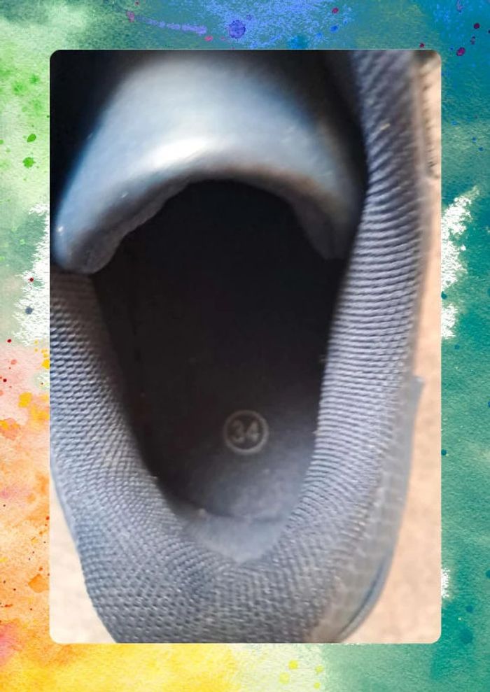 🛼 Chaussures à roulettes enfant bleu marine Pointure 34 👟 - photo numéro 5