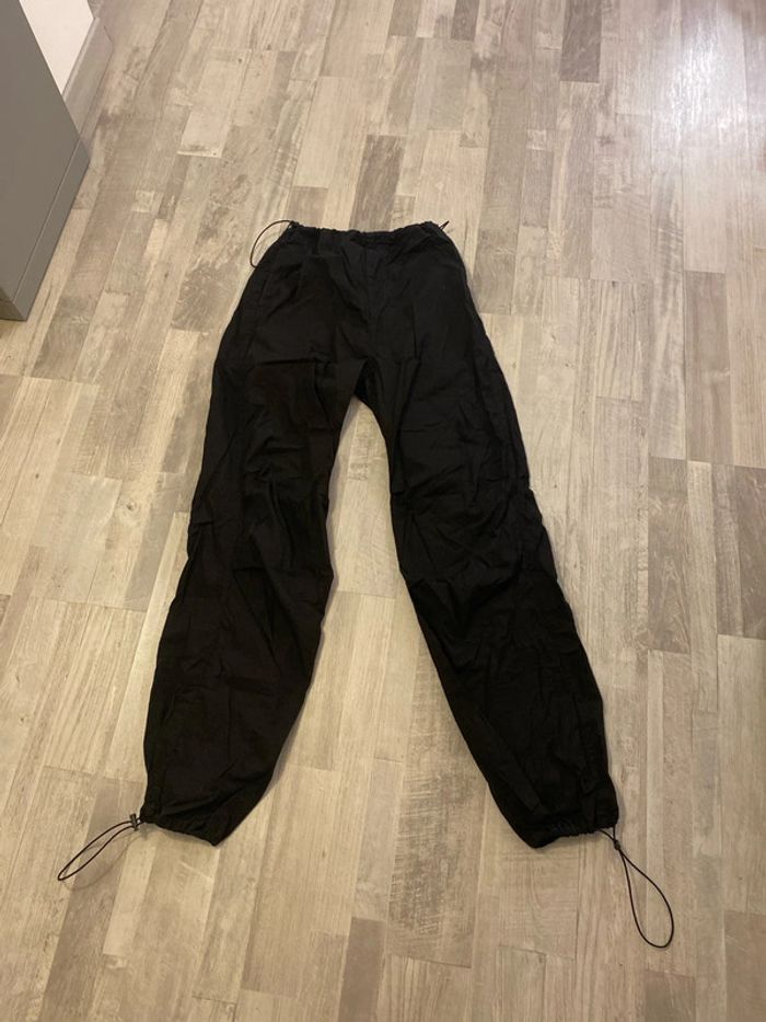 Pantalon parachute noir