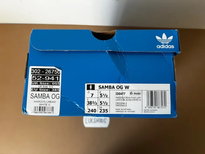 Adidas Samba Maroon Gold Metallic - photo numéro 11