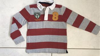 Polo garçon manches longues 5/6 ans