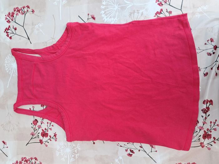 Joli et pratique debardeur / haut de sport brassière elastiquée intégrée fushia - T40 - Domyos - photo numéro 3