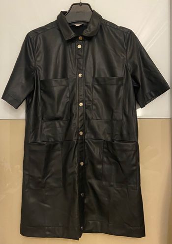 Robe chemise similicuir 40