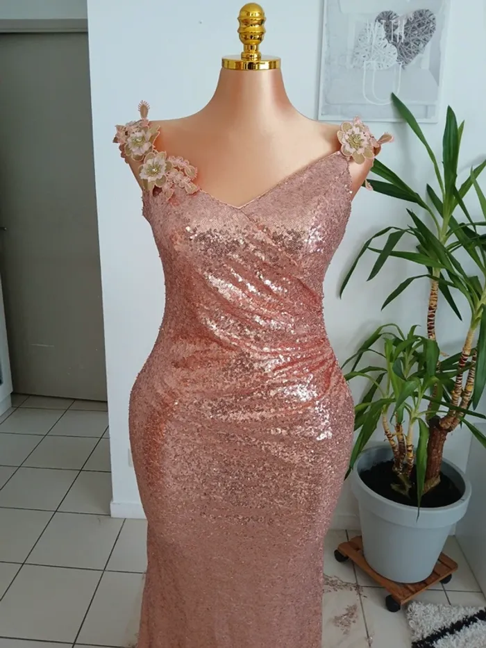 Robe de Cérémonie Mariée Taille L🌿💝 - photo numéro 3