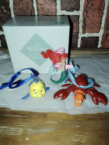 Coffret de 3 ornements Disney la petite sirène