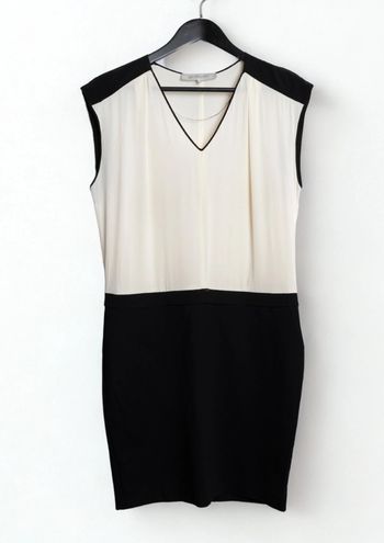 Robe bicolore noir et écru Gérard Darel Taille 38