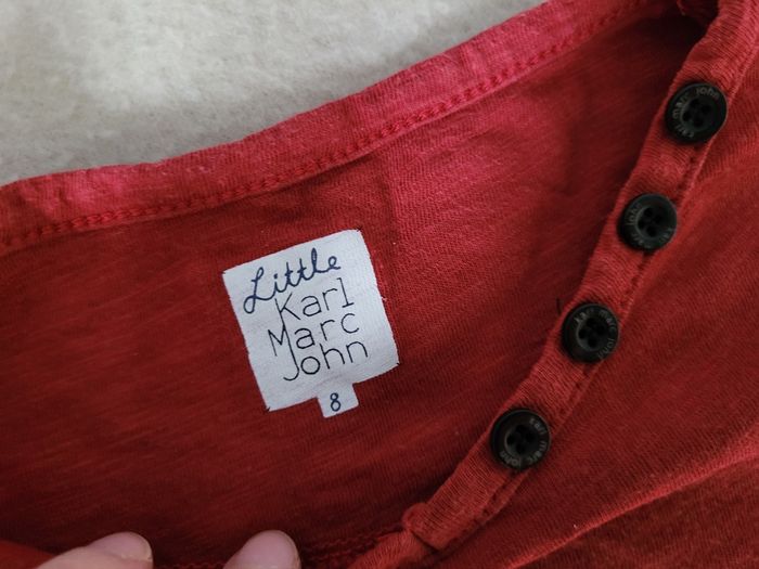 T-shirt manches longues 8 ans little Karl Marc John - photo numéro 5