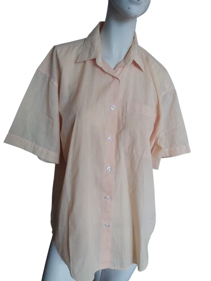 Chemisier chemise blouse rayée rayures stripes jaune yellow printemps été spring summer
