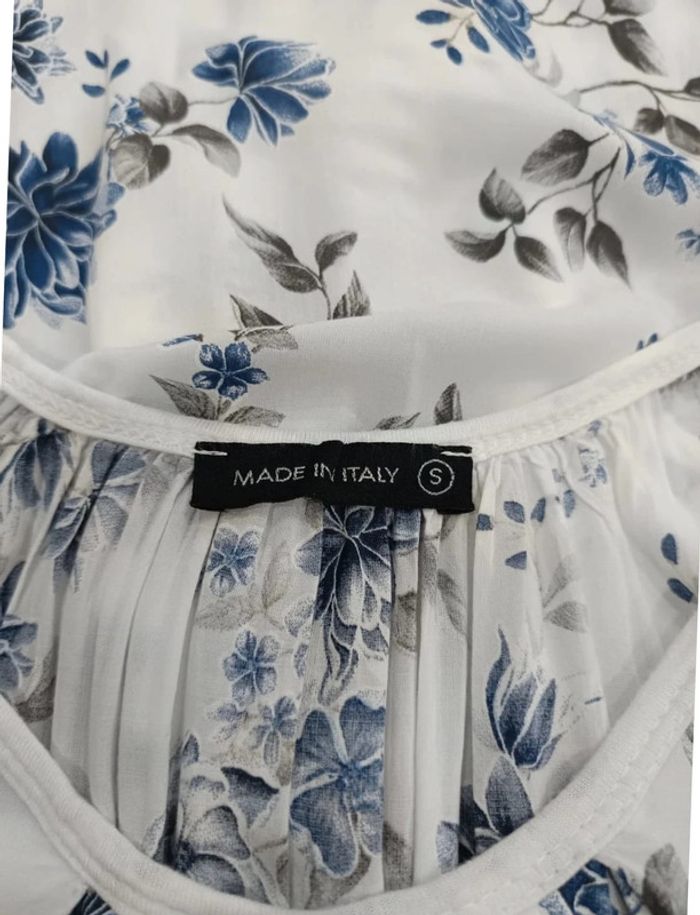 Haut fleuri taille S Made in Italy - photo numéro 4