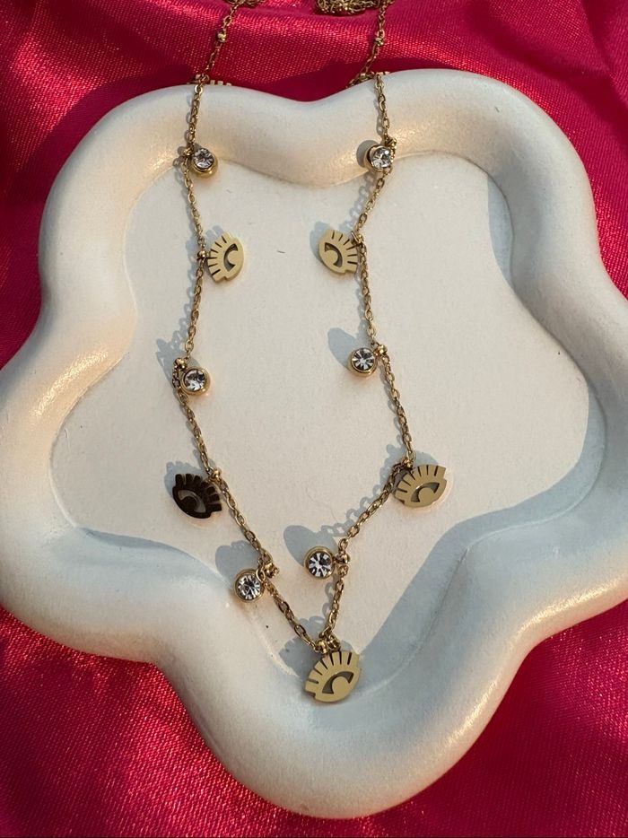 Coffret rose éternel avec ses bijoux en acier inoxydable - photo numéro 8