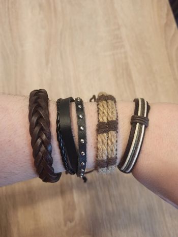 Lot bracelets homme