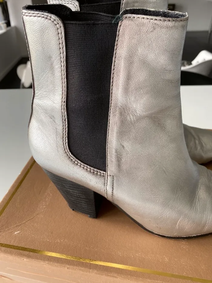 Boots argenté ash pointure 39 - photo numéro 2