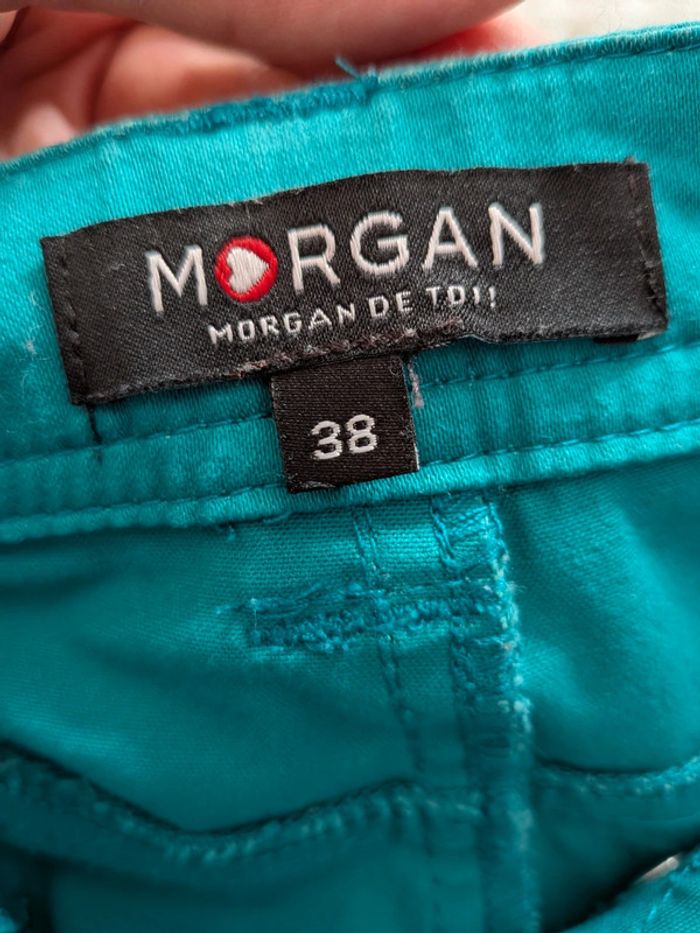 Pantalon Morgan turquoise - photo numéro 3