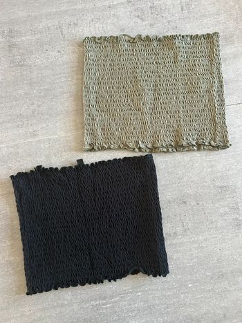 Lot 2 tops tube froncé