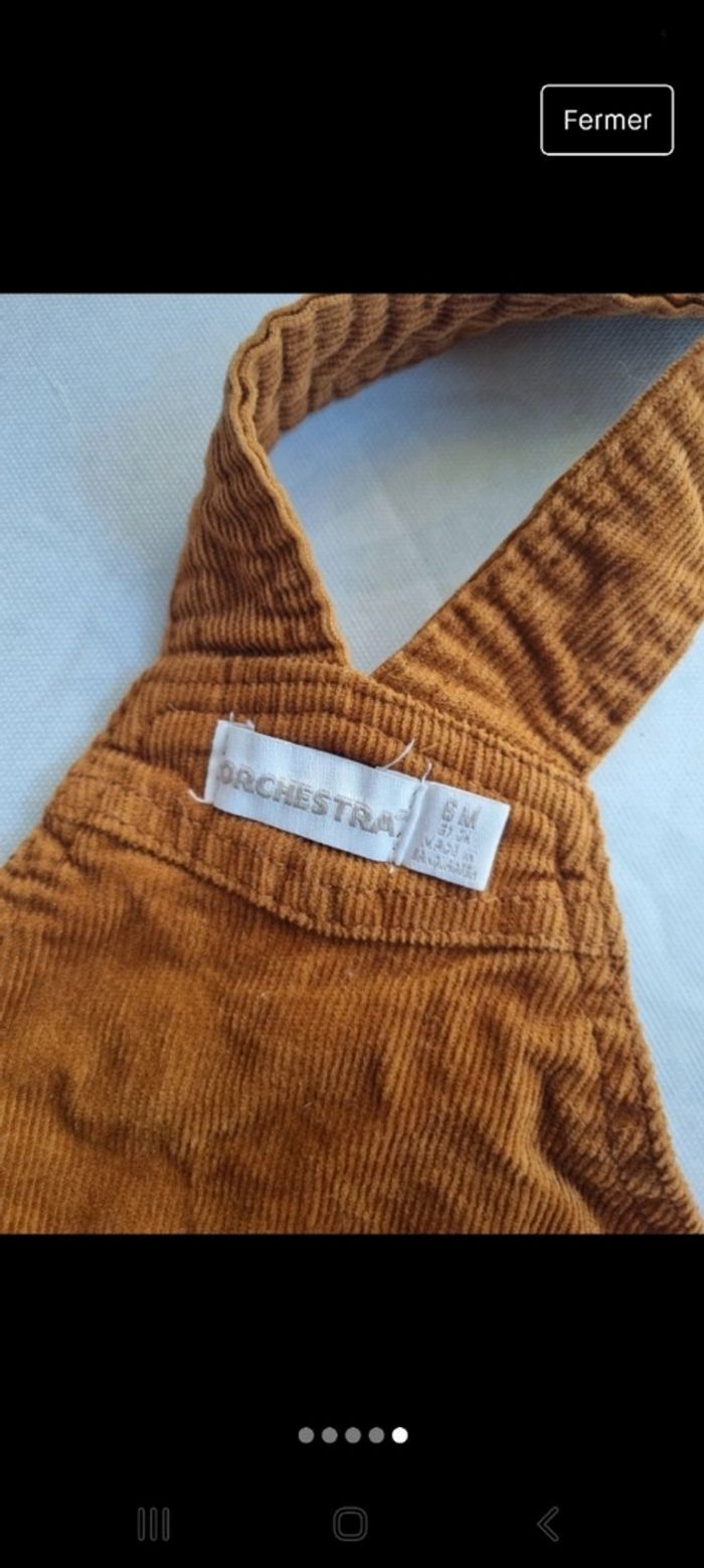 Salopette longue en velours côtelé - photo numéro 5