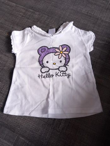 T-shirt taille 78cm 9/12mois zara hello kitty