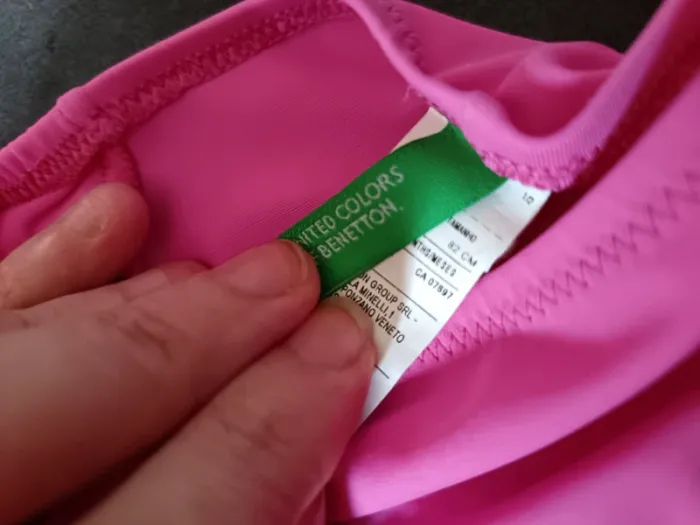 Culotte de bain Benetton rose volants neuf 12-18 mois 82 cm - photo numéro 2