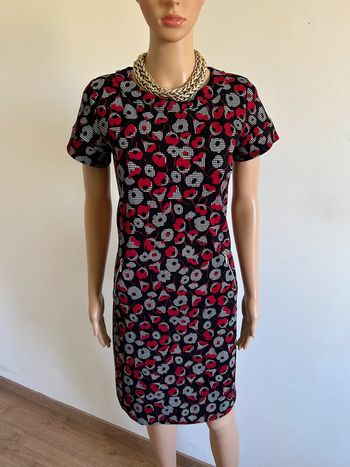 Robe imprimée à manches courtes Armand Thiery taille 38 TBE