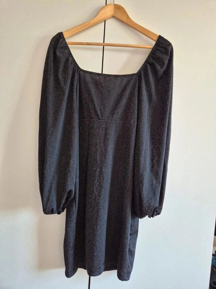 Très très belle robe de grossesse pailleté manches bouffantes taille M 38 - photo numéro 6