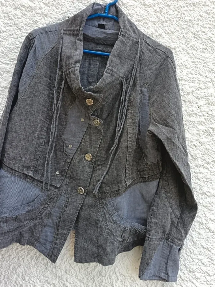 ensemble veste + pantacourt + collier Fille des Sables femme 46 / 48 - photo numรฉro 13