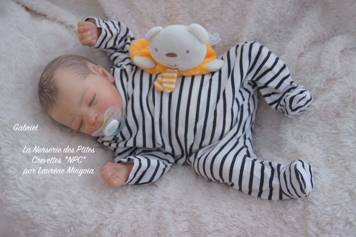 Gabriel poupée bébé Reborn authentique 🩵 - photo numéro 5