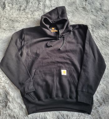 Sweat à Capuche Carhartt Rework [NEUF] – Doublé Thermique - Noir – Taille L – Made in USA 