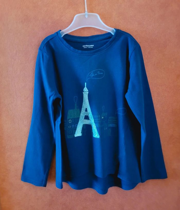 T-shirt fille, manches longues - photo numéro 2