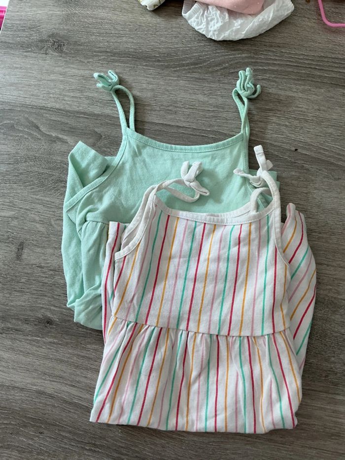 Lot 2 robes bretelle