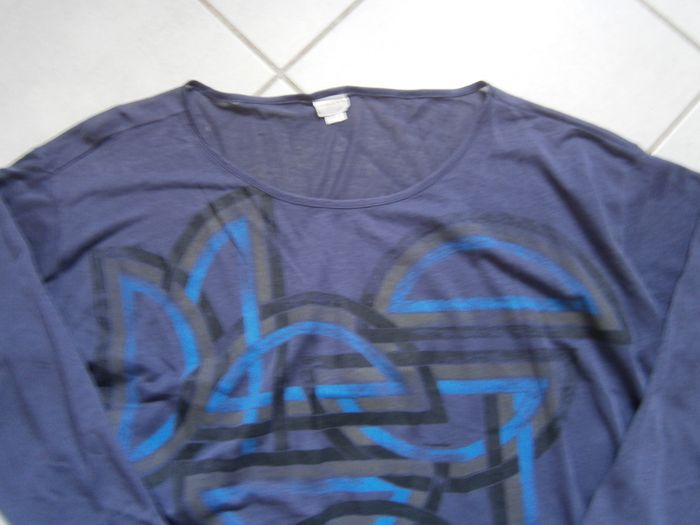 Tee-shirt long ML bleu DIESEL Taille S - photo numéro 2