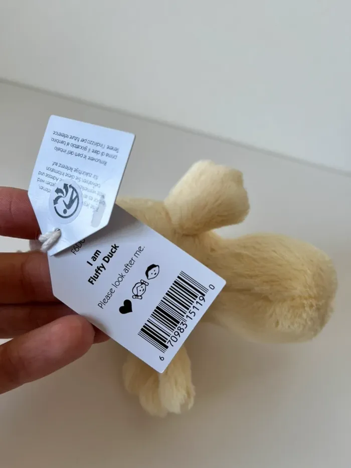 Fluffy duck yellow Jellycat - photo numéro 4