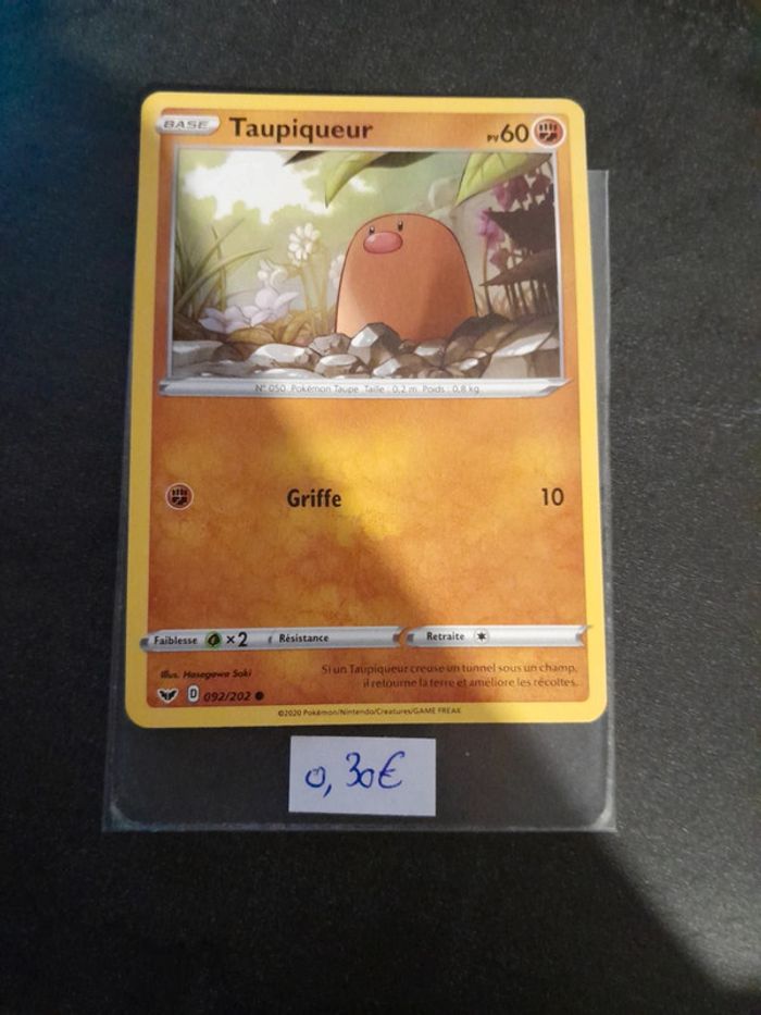 Carte Pokémon Taupiqueur 92/202