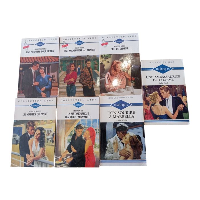 Lot de 7 livres harlequin collection azur