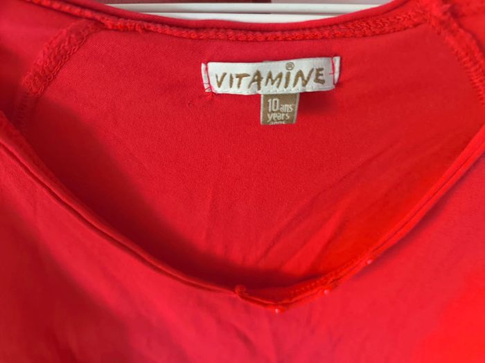 Top manches longues fille 10 ans - Vitamine - photo numéro 2